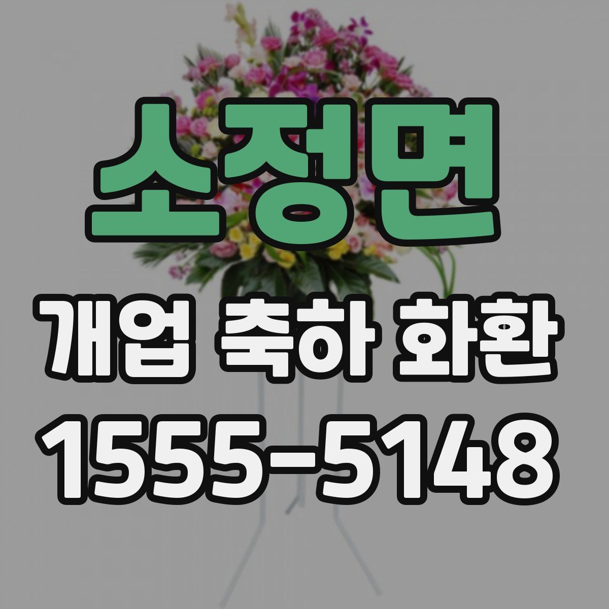 소정면 개업 축하 화환