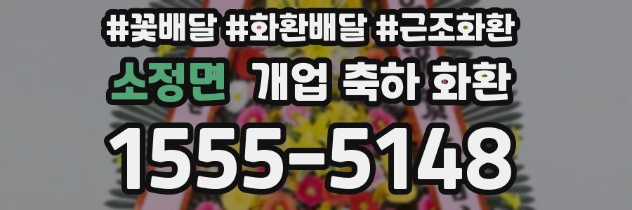 소정면 개업 축하 화환