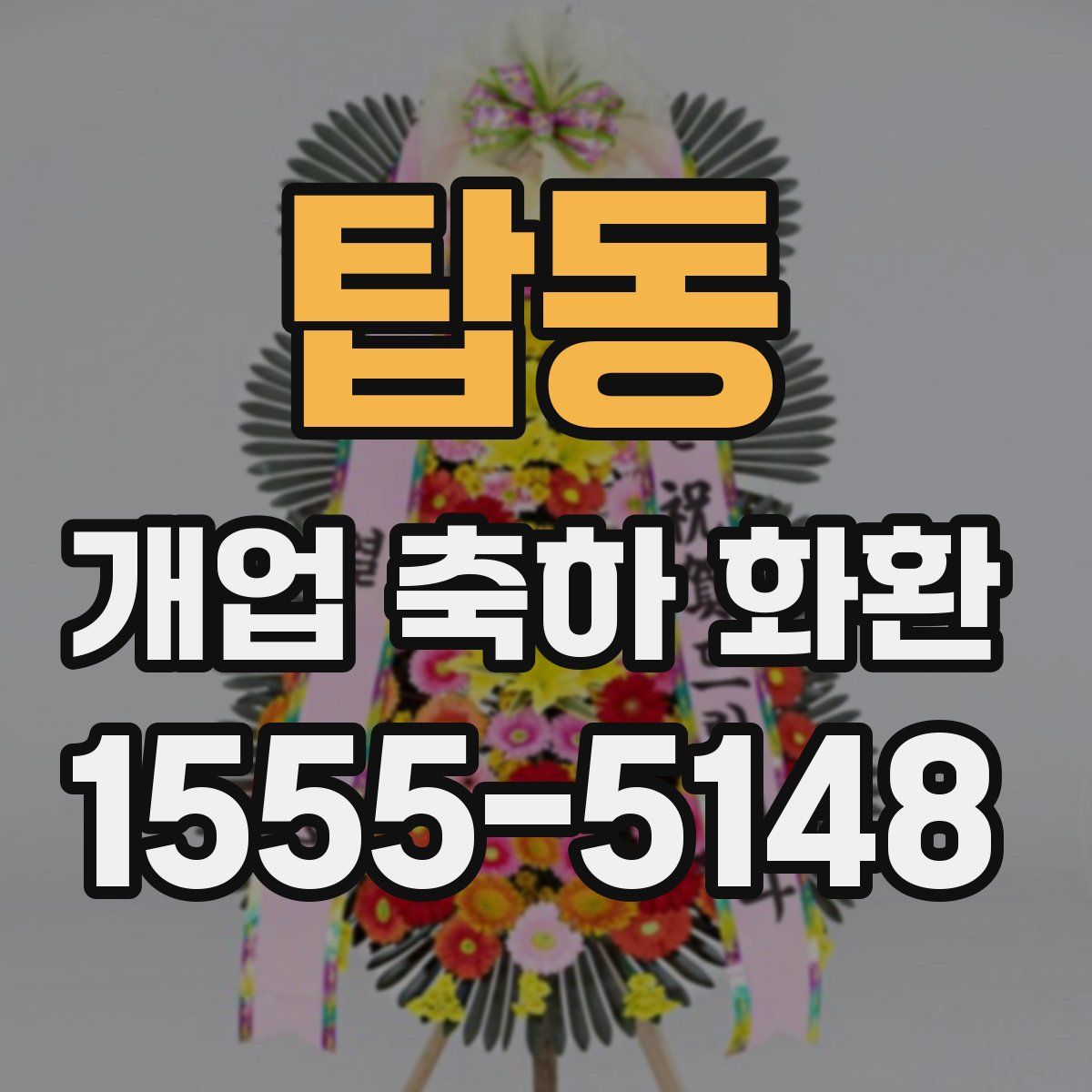 탑동 개업 축하 화환