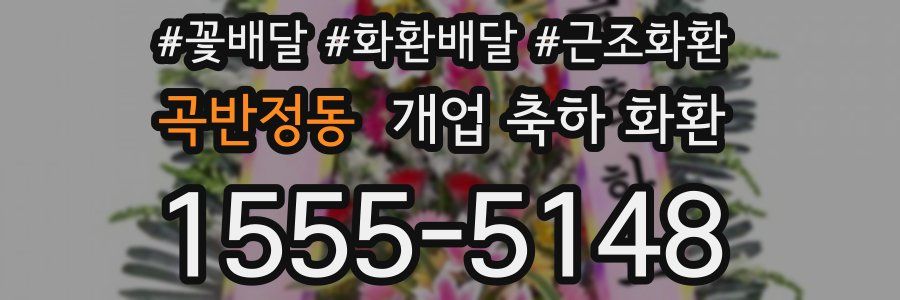 곡반정동 개업 축하 화환