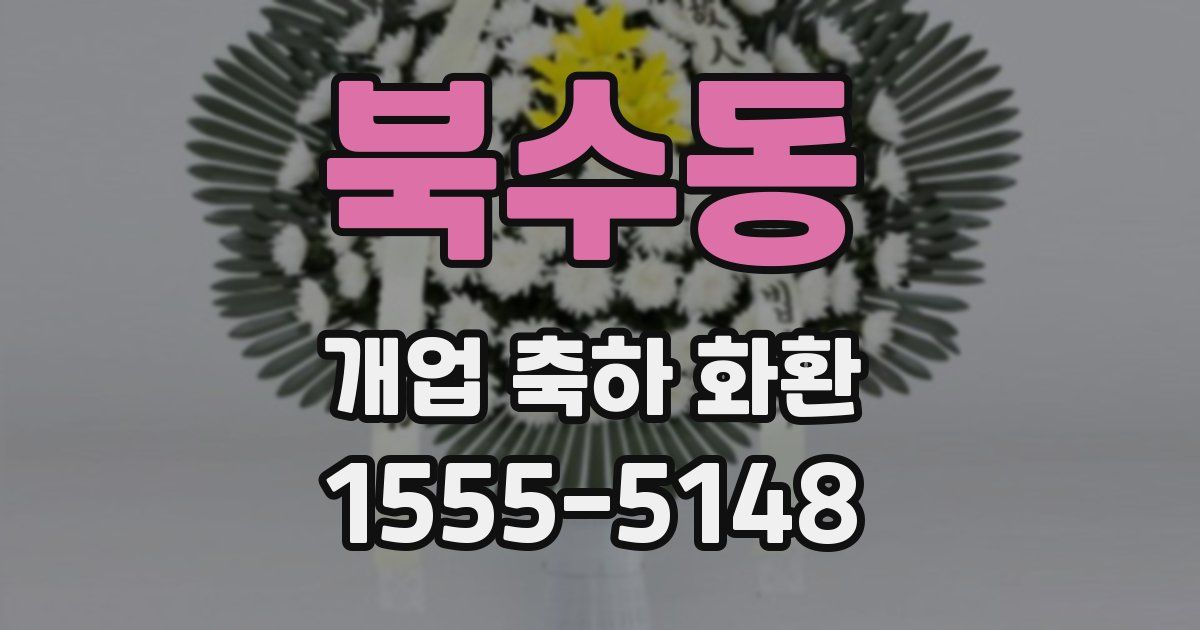 북수동 개업 축하 화환