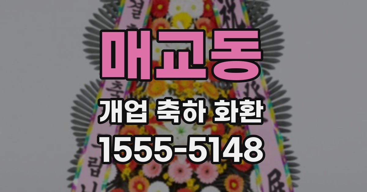 매교동 개업 축하 화환