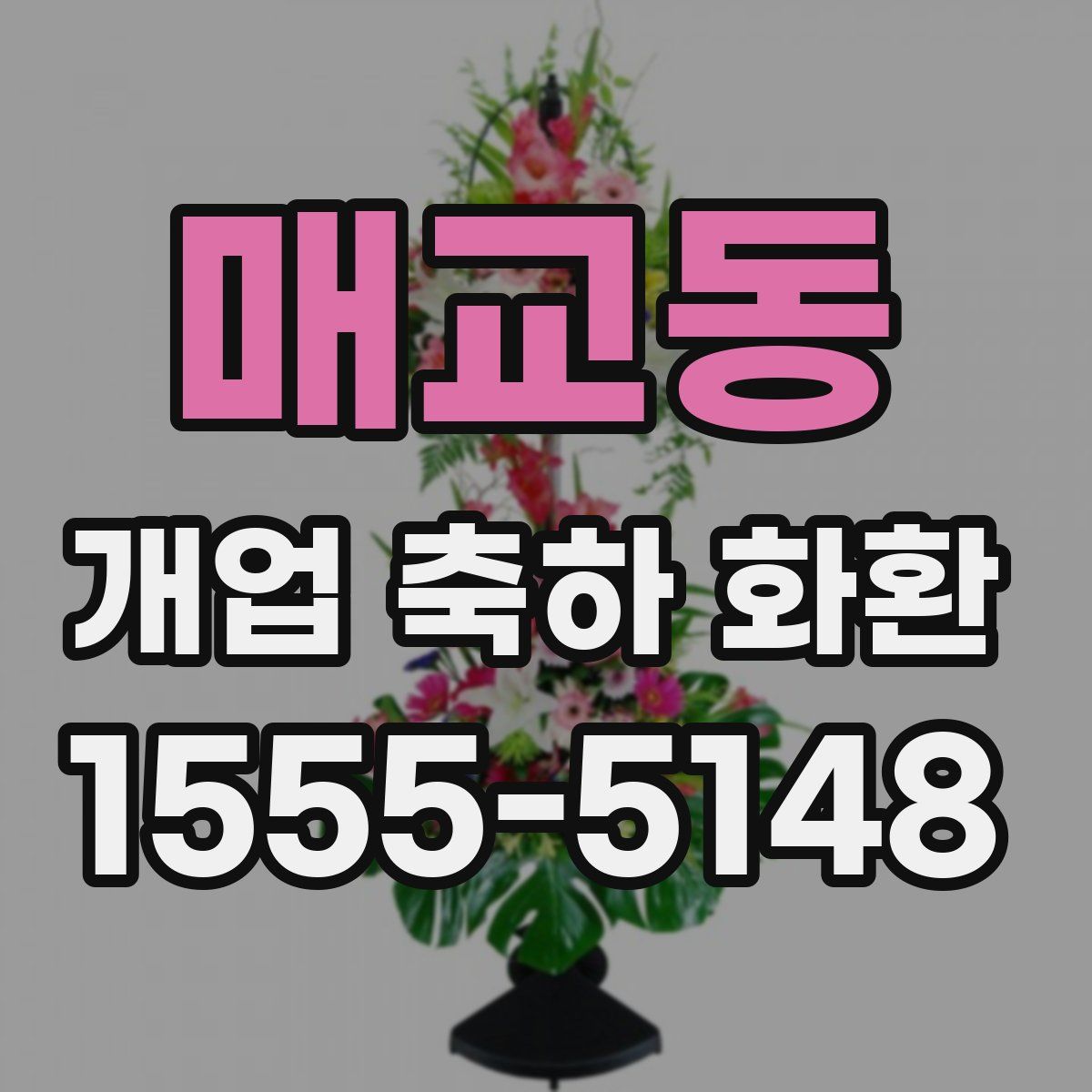 매교동 개업 축하 화환