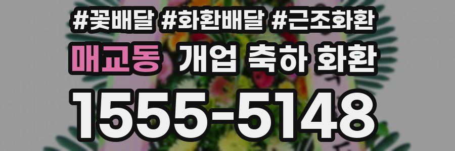 매교동 개업 축하 화환