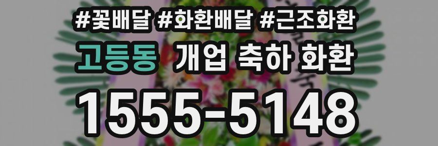고등동 개업 축하 화환