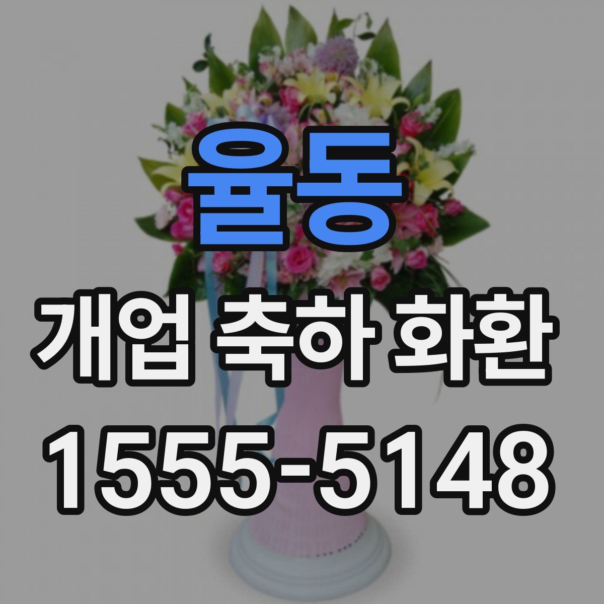 율동 개업 축하 화환