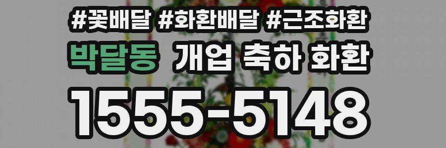 박달동 개업 축하 화환