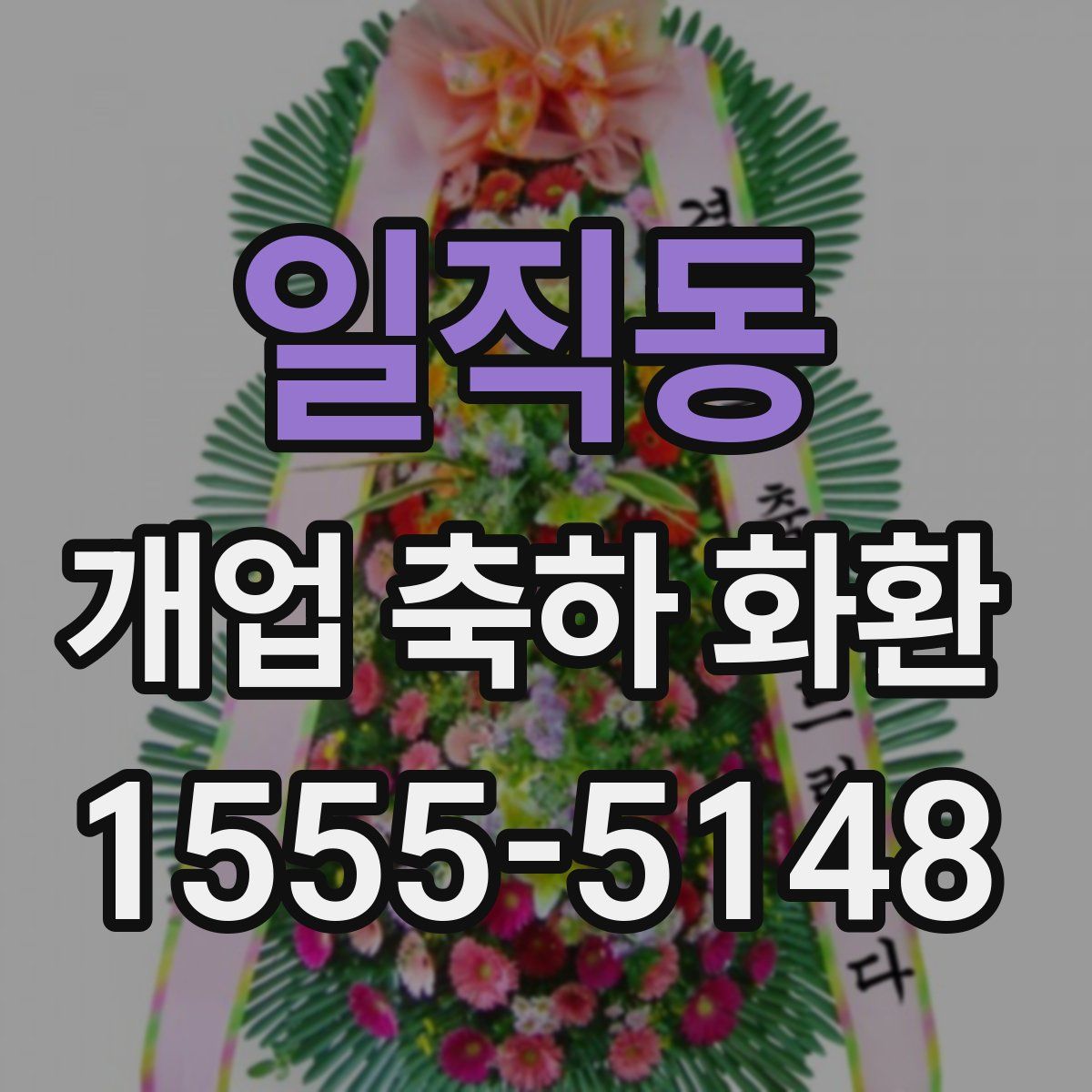 일직동 개업 축하 화환
