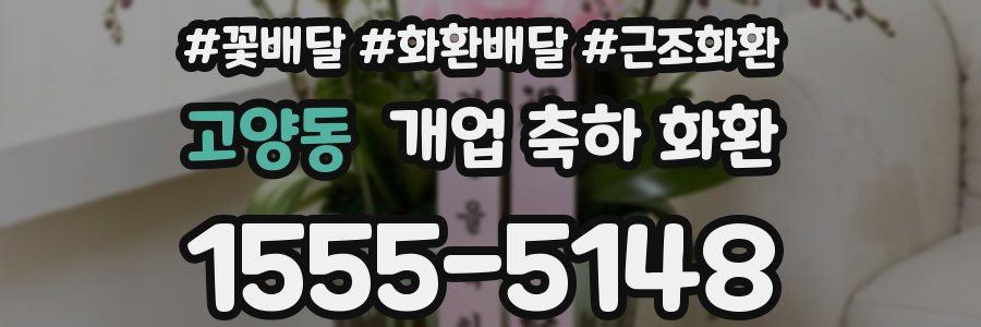 고양동 개업 축하 화환