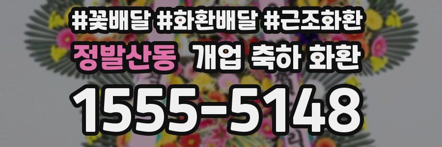 정발산동 개업 축하 화환