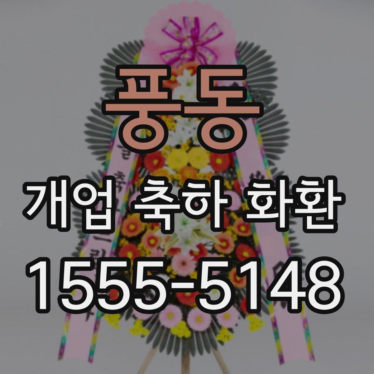 풍동 개업 축하 화환