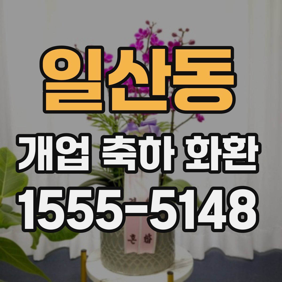 일산동 개업 축하 화환