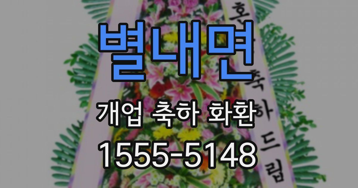 별내면 개업 축하 화환