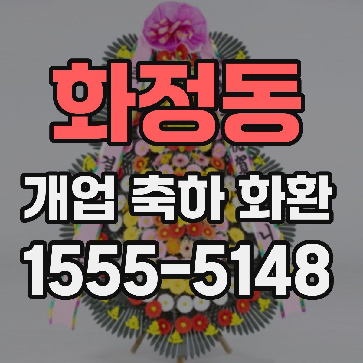 화정동 개업 축하 화환