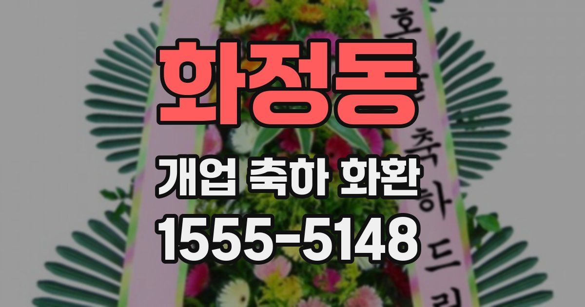 화정동 개업 축하 화환