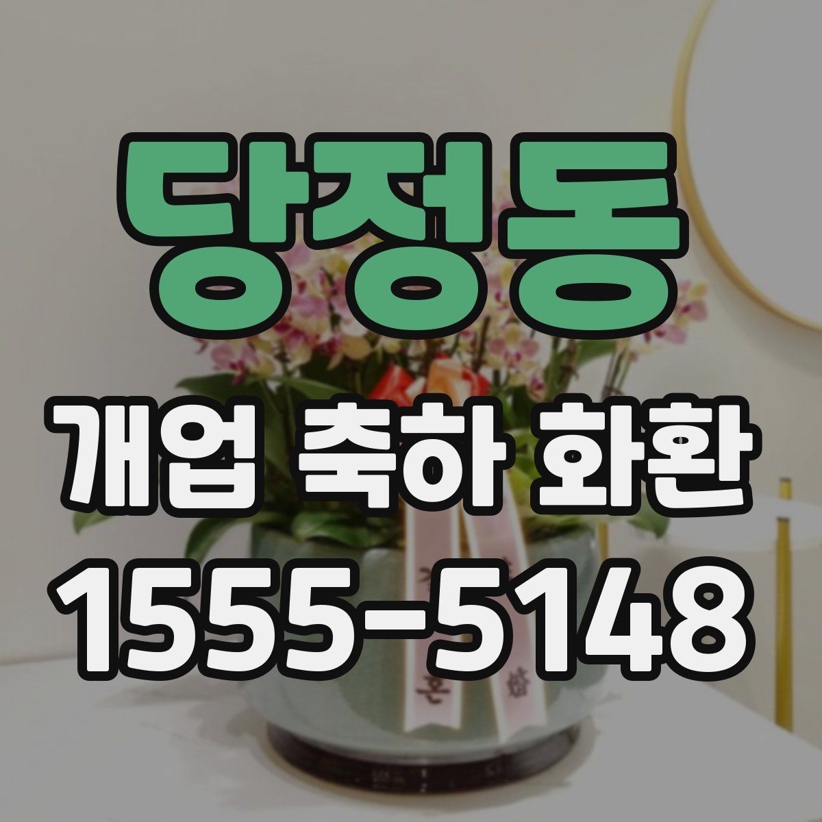 당정동 개업 축하 화환