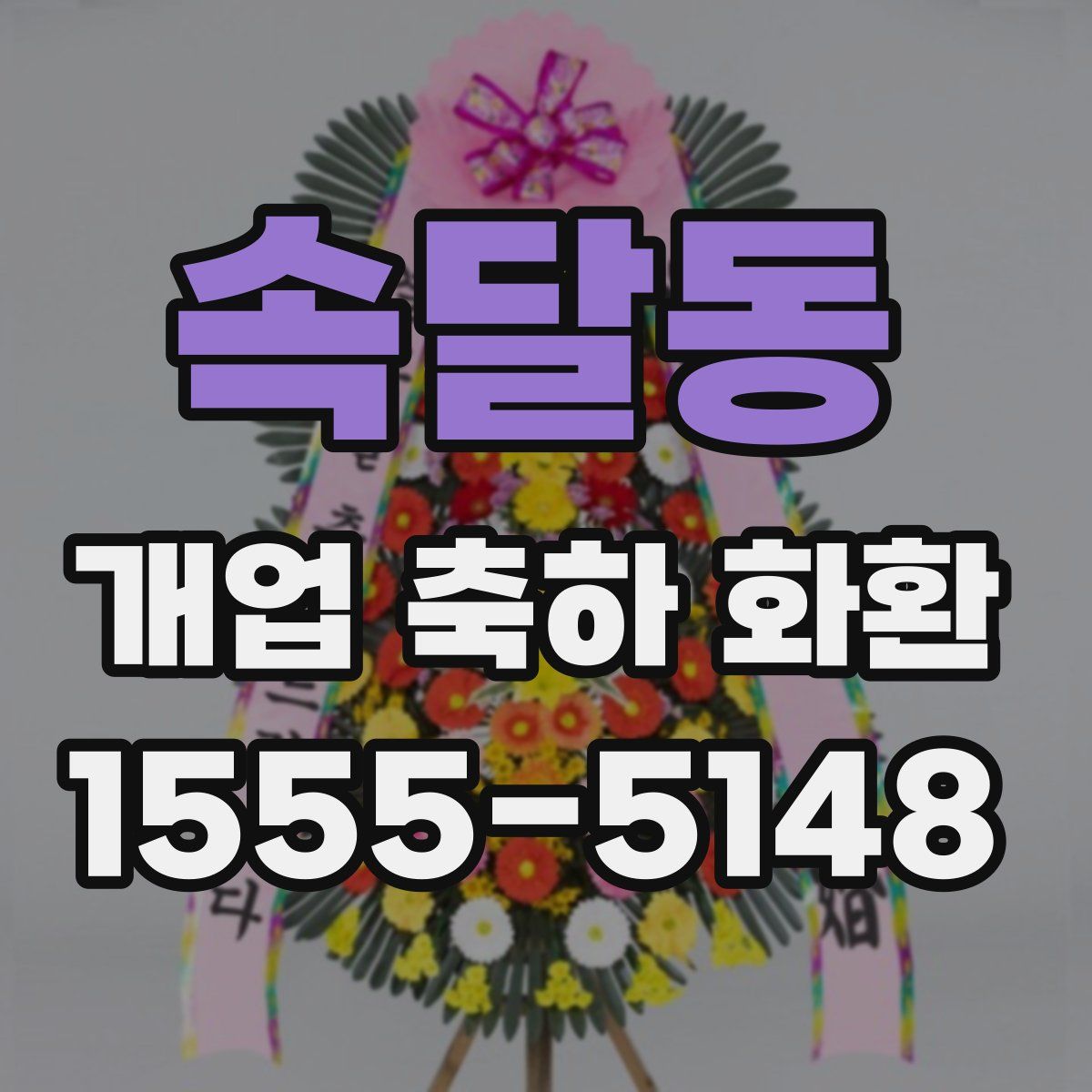 속달동 개업 축하 화환