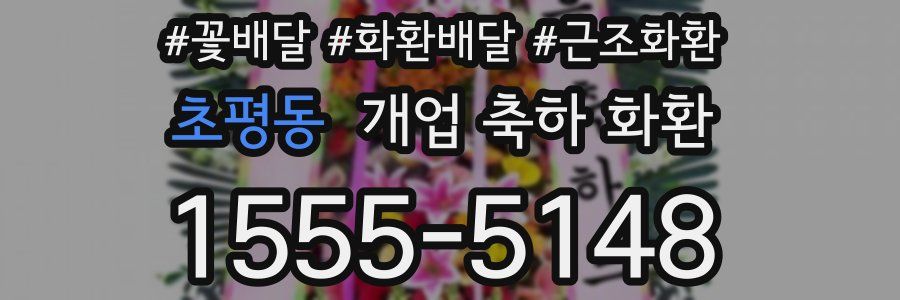 초평동 개업 축하 화환