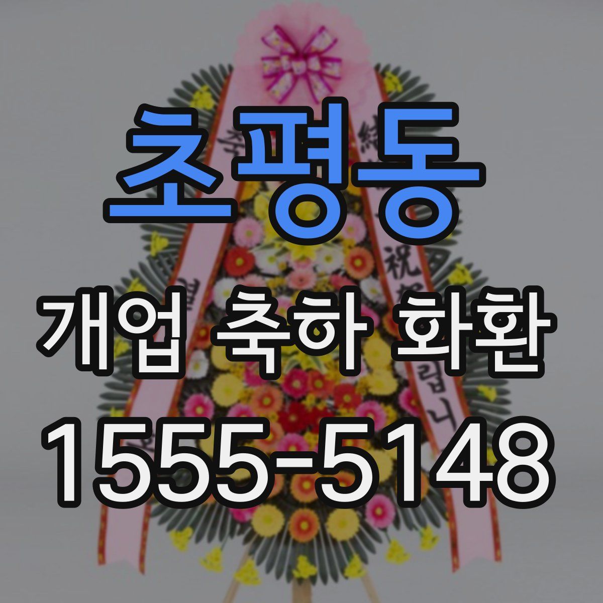 초평동 개업 축하 화환
