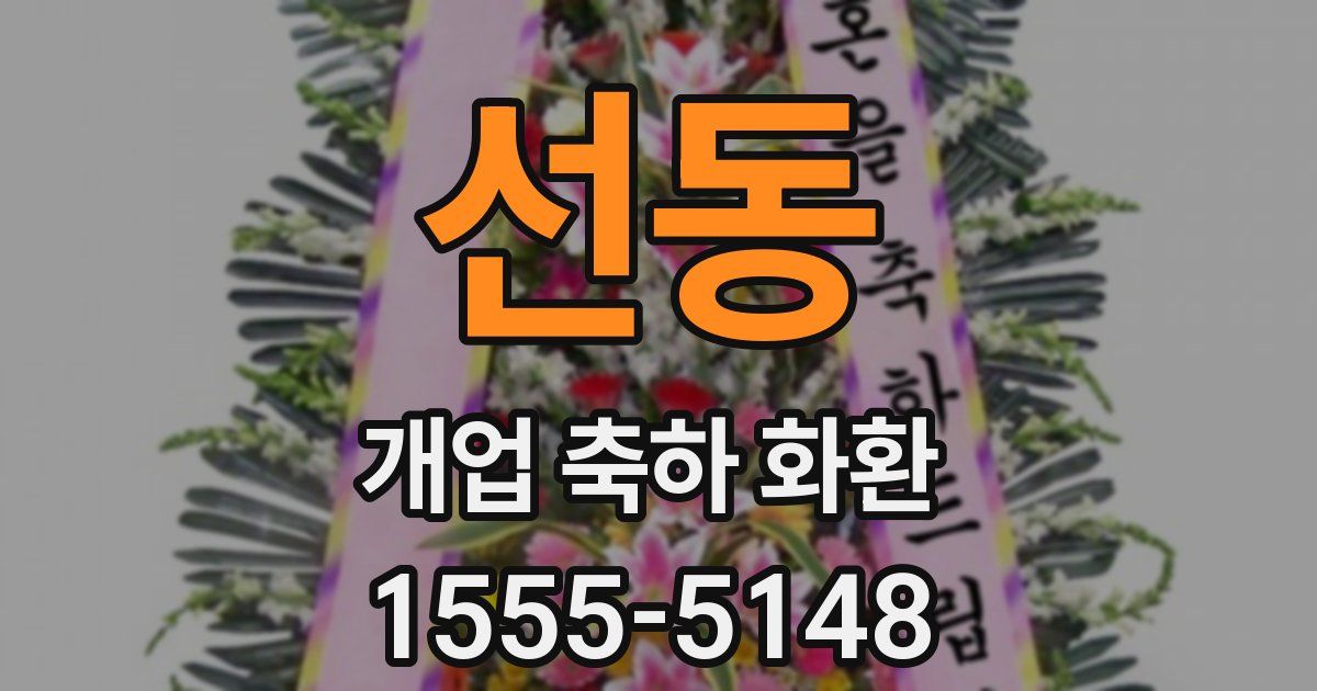 선동 개업 축하 화환