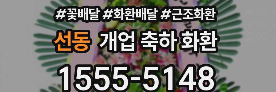 선동 개업 축하 화환