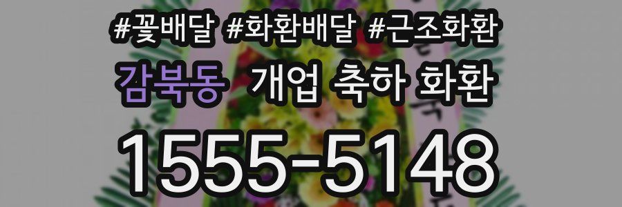 감북동 개업 축하 화환