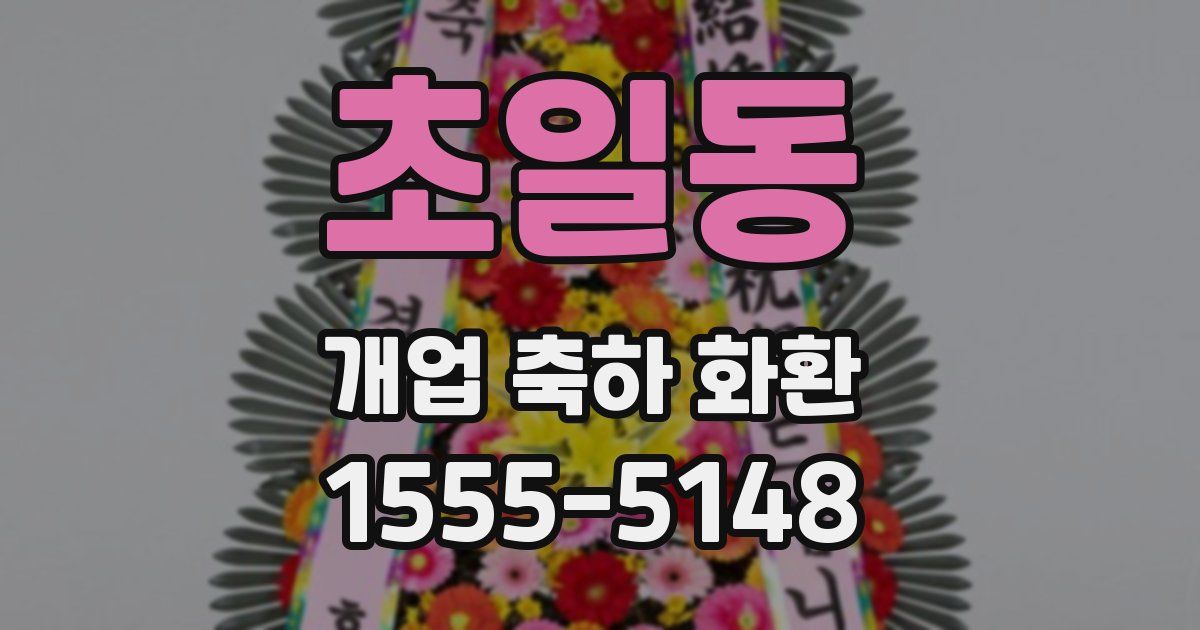 초일동 개업 축하 화환