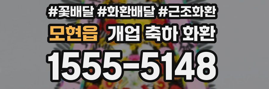 모현읍 개업 축하 화환