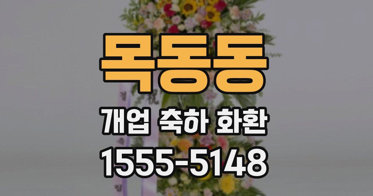목동동 개업 축하 화환