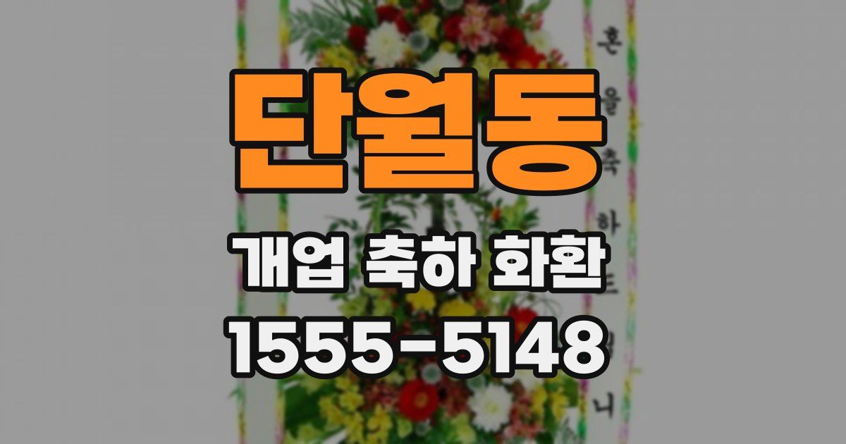 단월동 개업 축하 화환