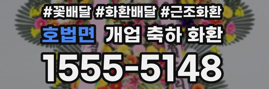 호법면 개업 축하 화환