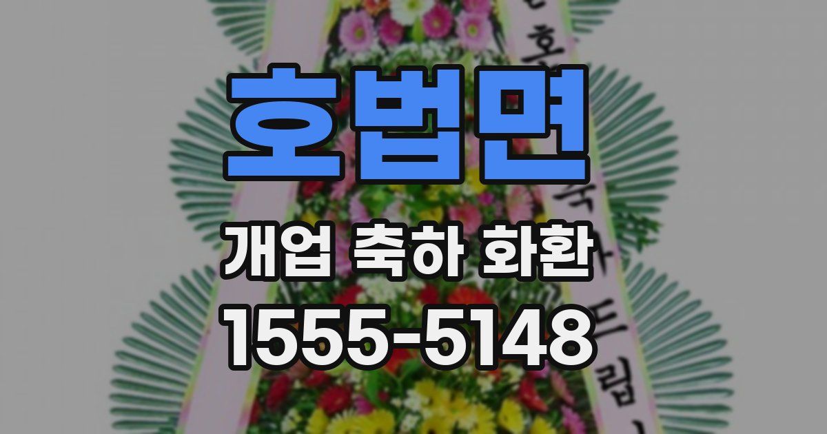 호법면 개업 축하 화환