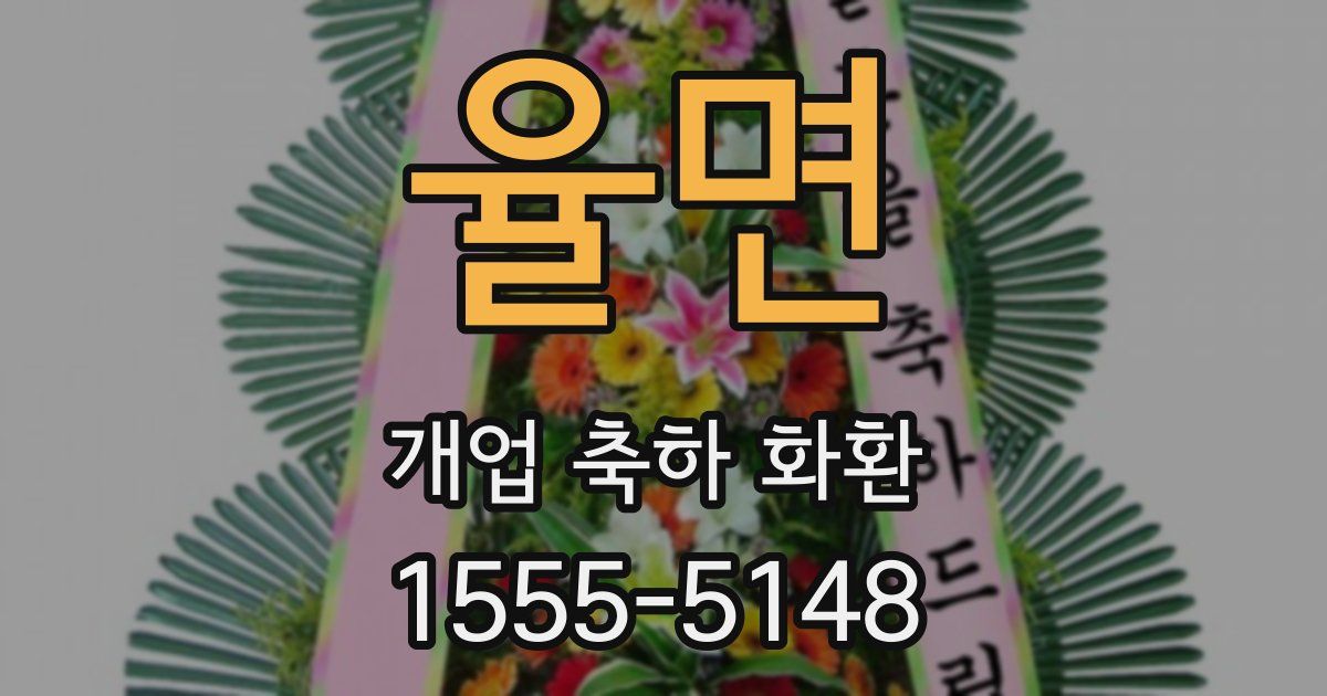 율면 개업 축하 화환