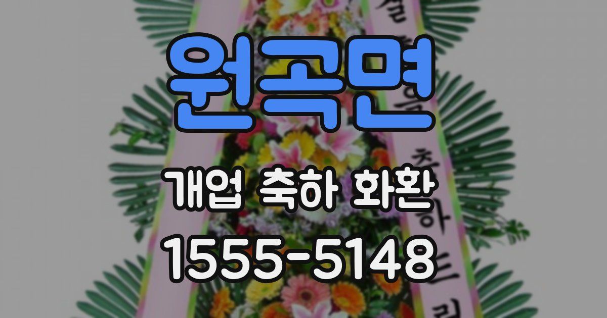 원곡면 개업 축하 화환