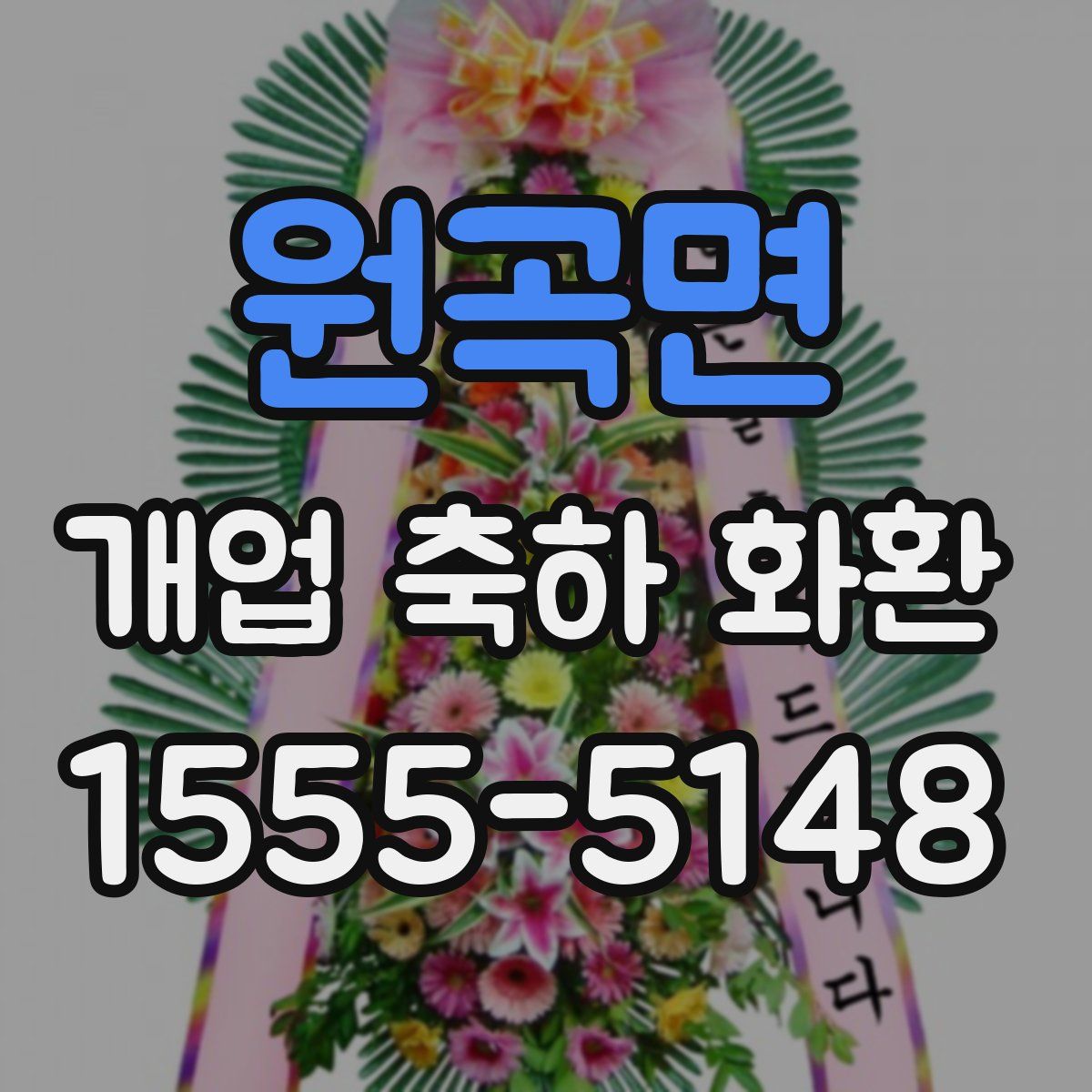 원곡면 개업 축하 화환