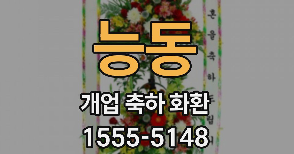 능동 개업 축하 화환