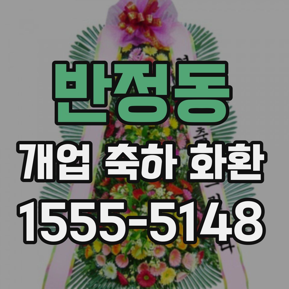반정동 개업 축하 화환
