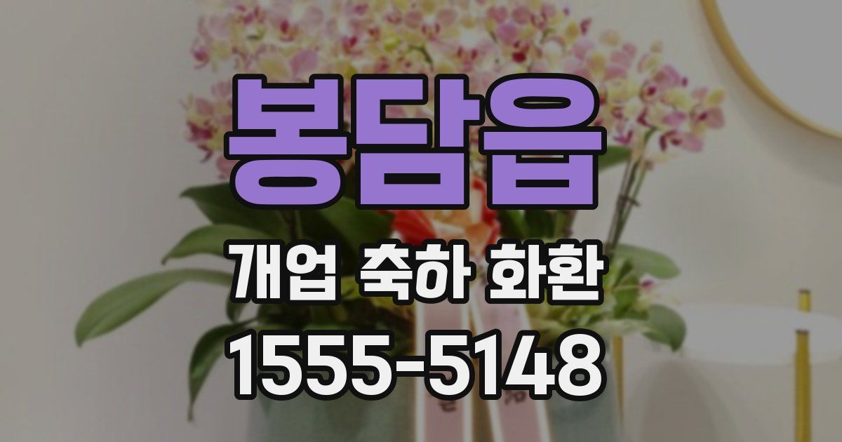 봉담읍 개업 축하 화환