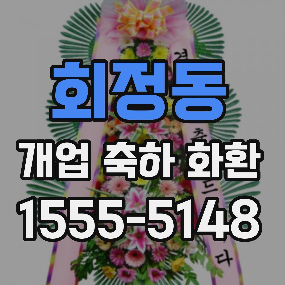 회정동 개업 축하 화환