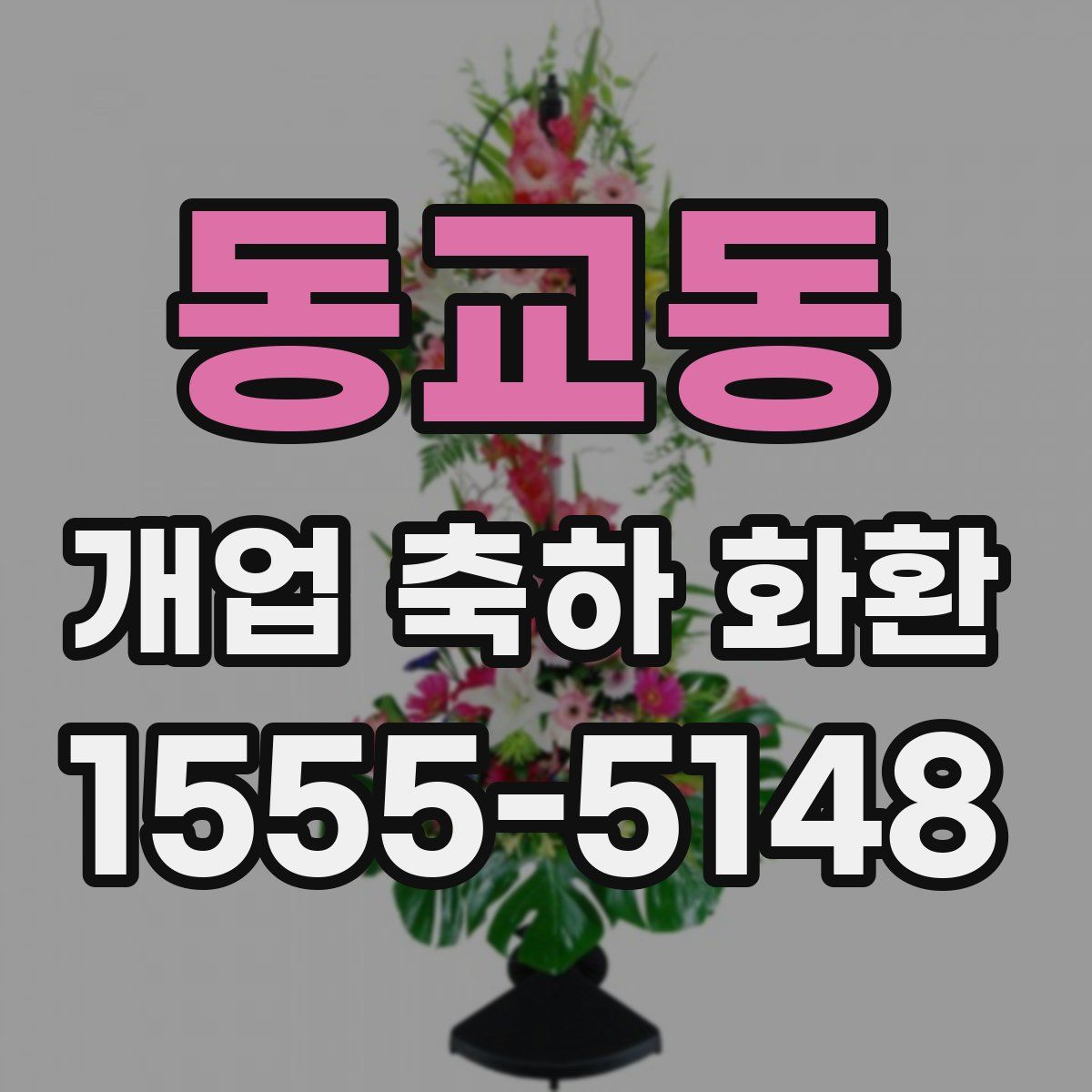 동교동 개업 축하 화환