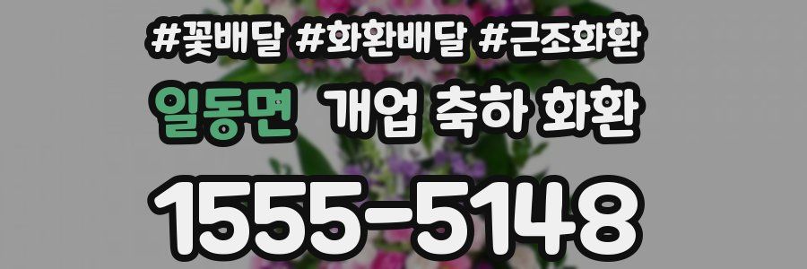 일동면 개업 축하 화환