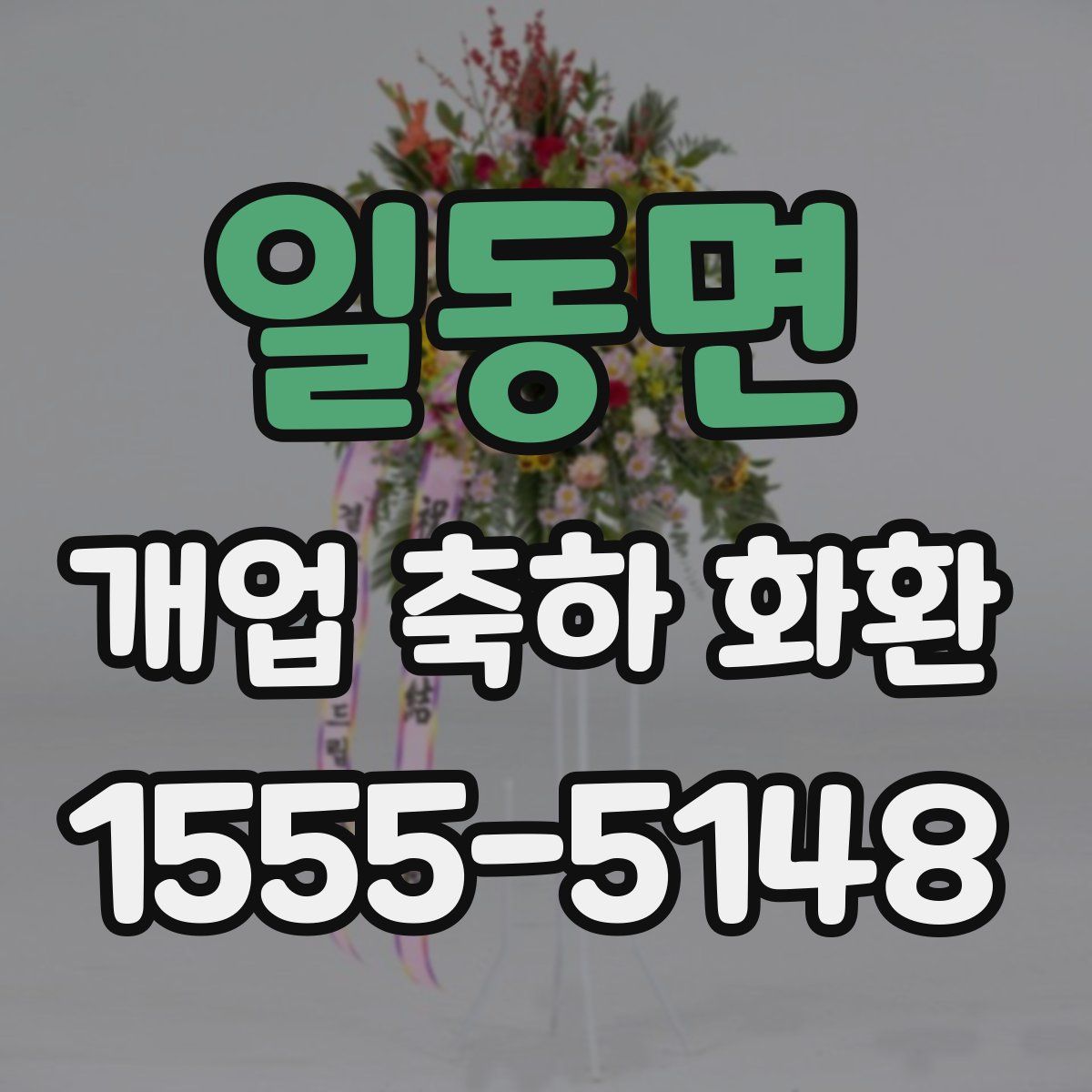 일동면 개업 축하 화환