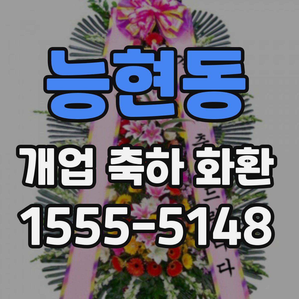능현동 개업 축하 화환