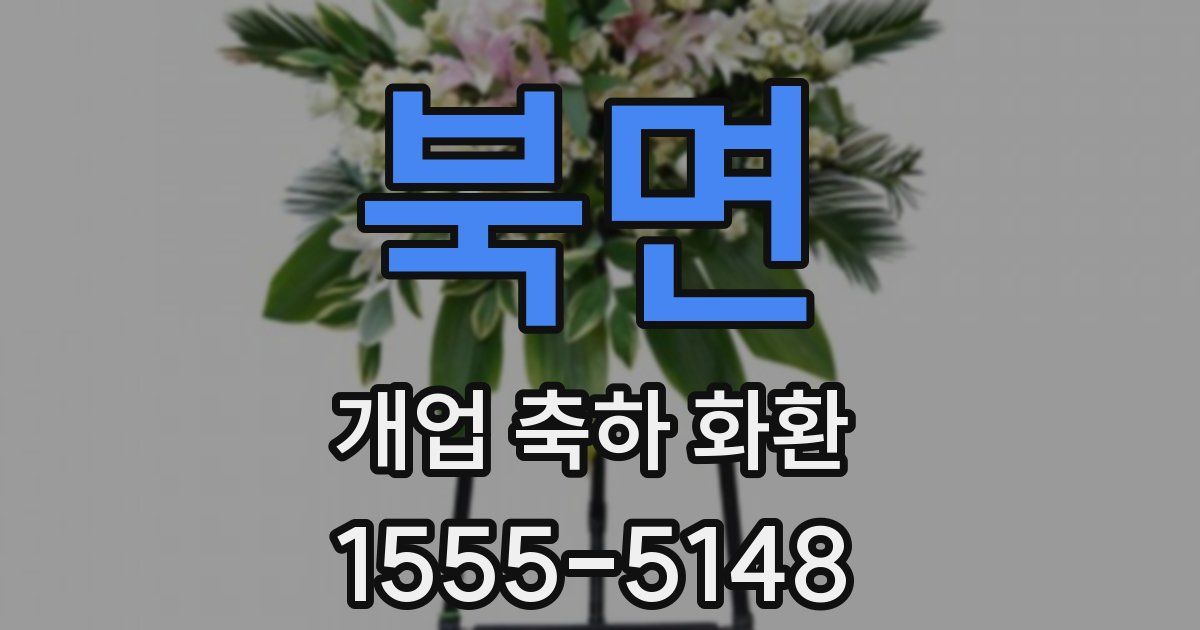 북면 개업 축하 화환