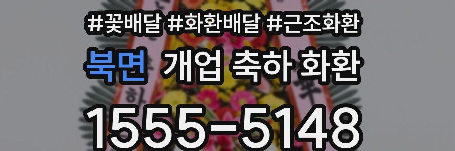 북면 개업 축하 화환