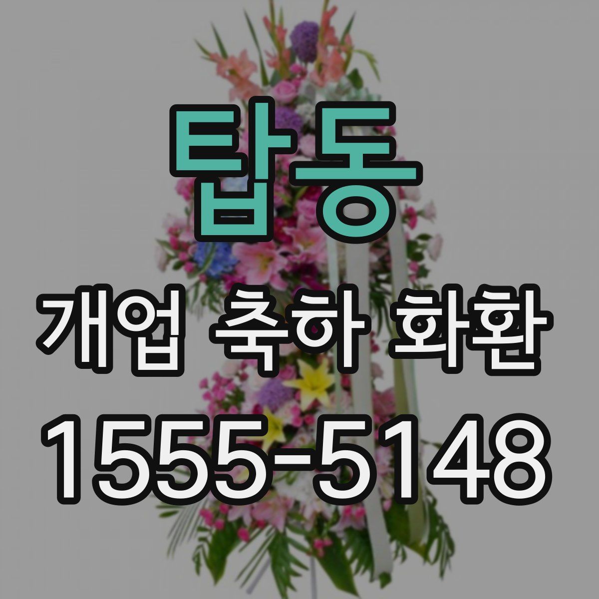 탑동 개업 축하 화환