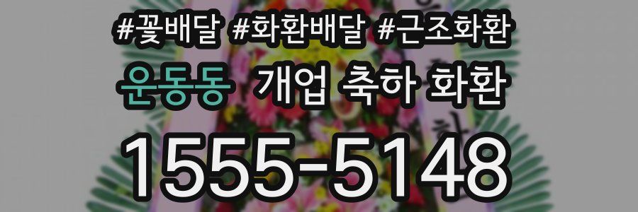 운동동 개업 축하 화환