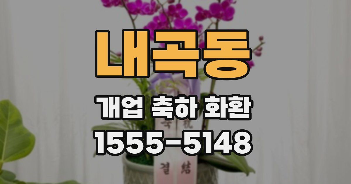 내곡동 개업 축하 화환