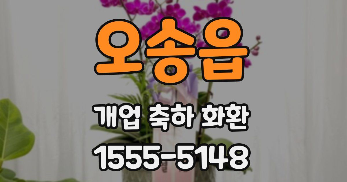 오송읍 개업 축하 화환