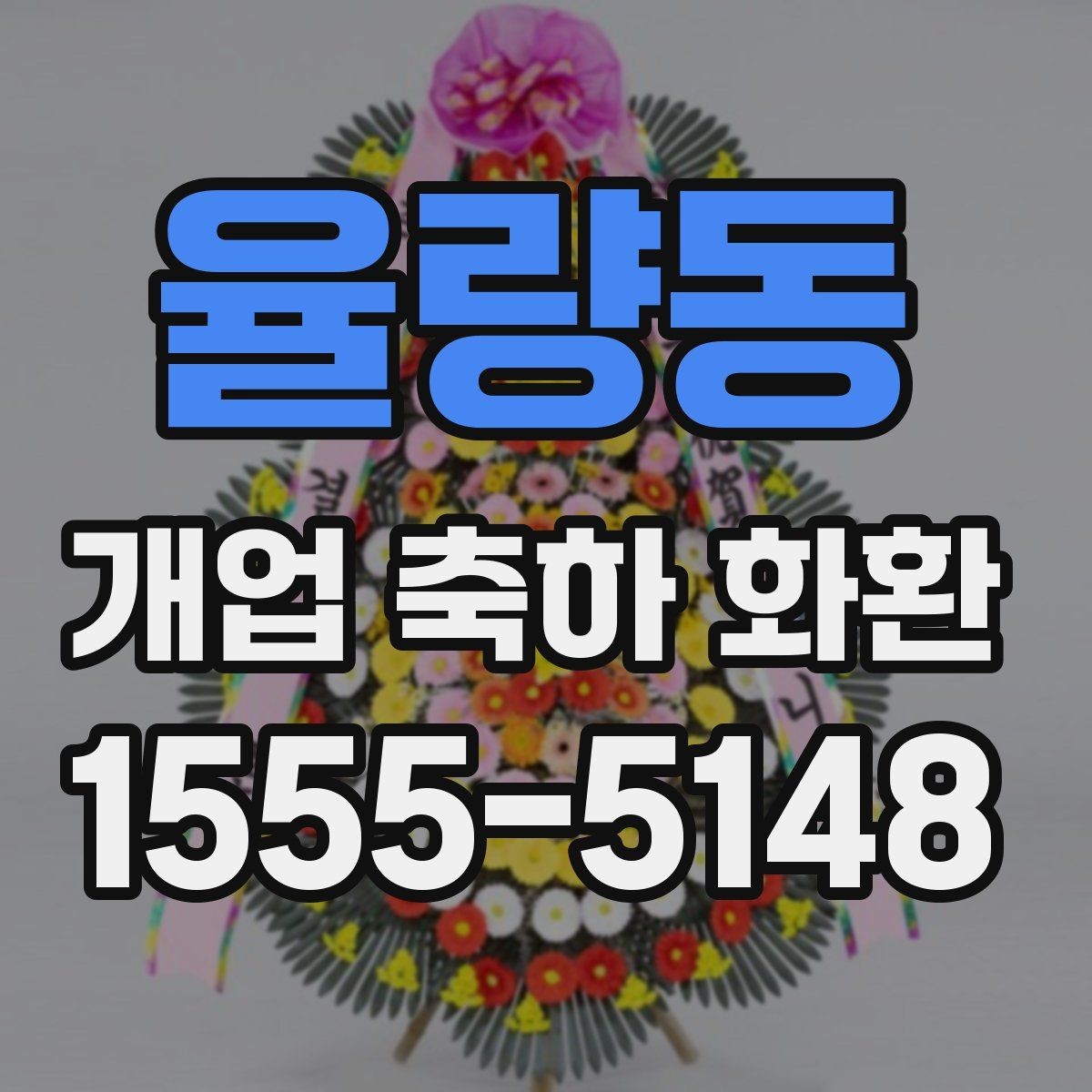 율량동 개업 축하 화환 업종별 어울리는 디자인